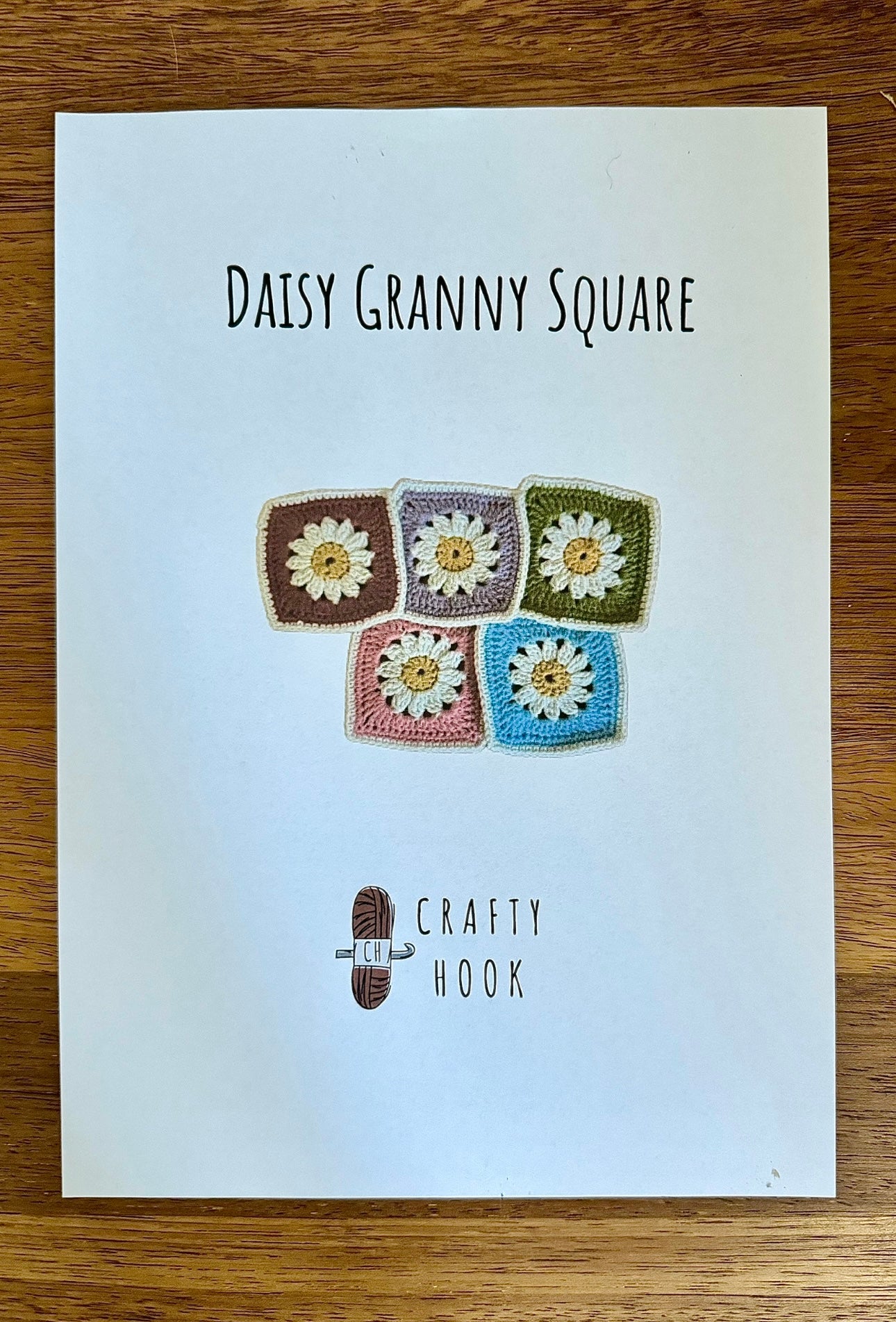 Daisy Granny Square Pattern for crochet